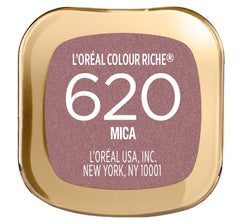 L'Oreal Paris Colour Riche Mica label and ingredients close-up showing nourishing oils