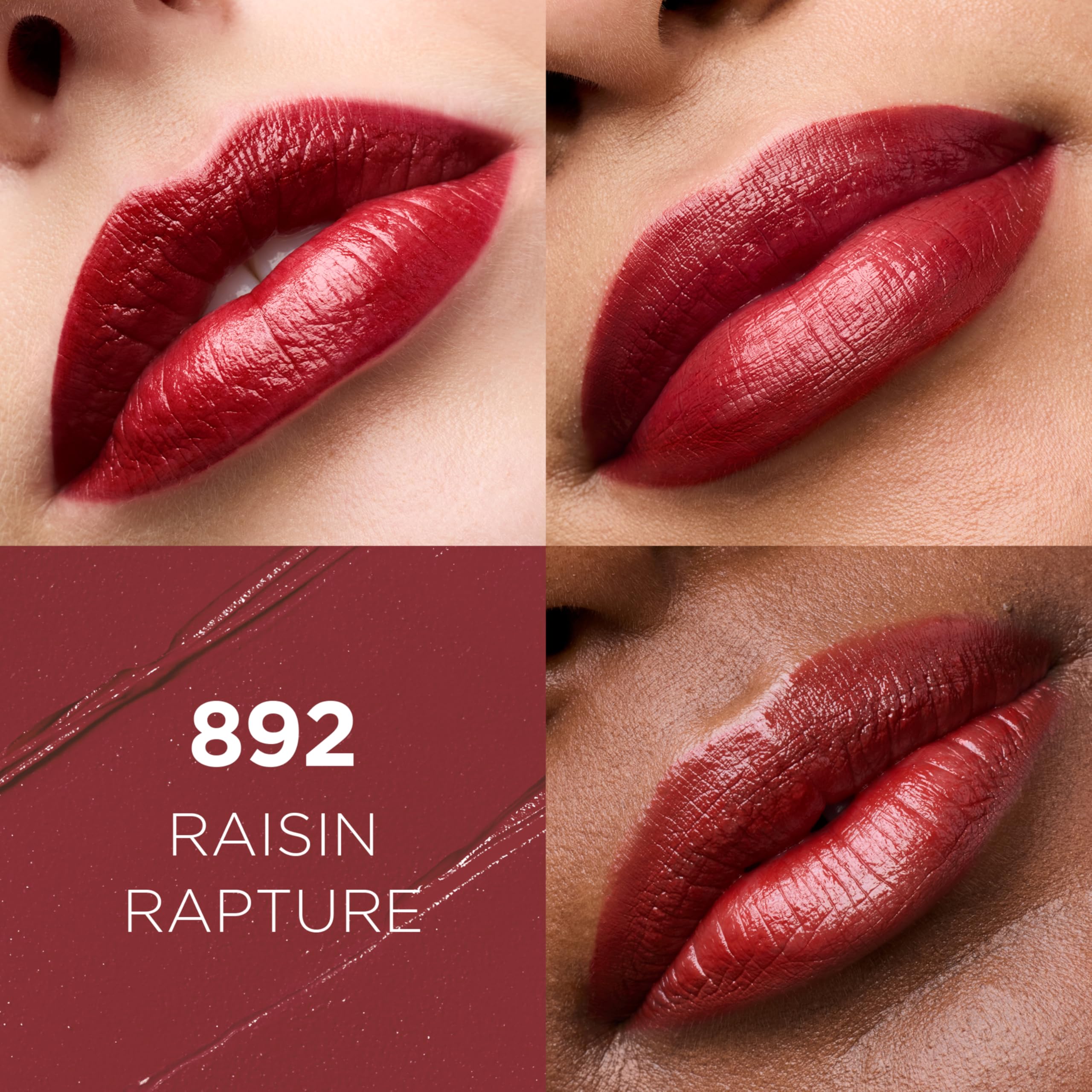 L'Oreal Paris open lipstick bullet revealing creamy satin texture