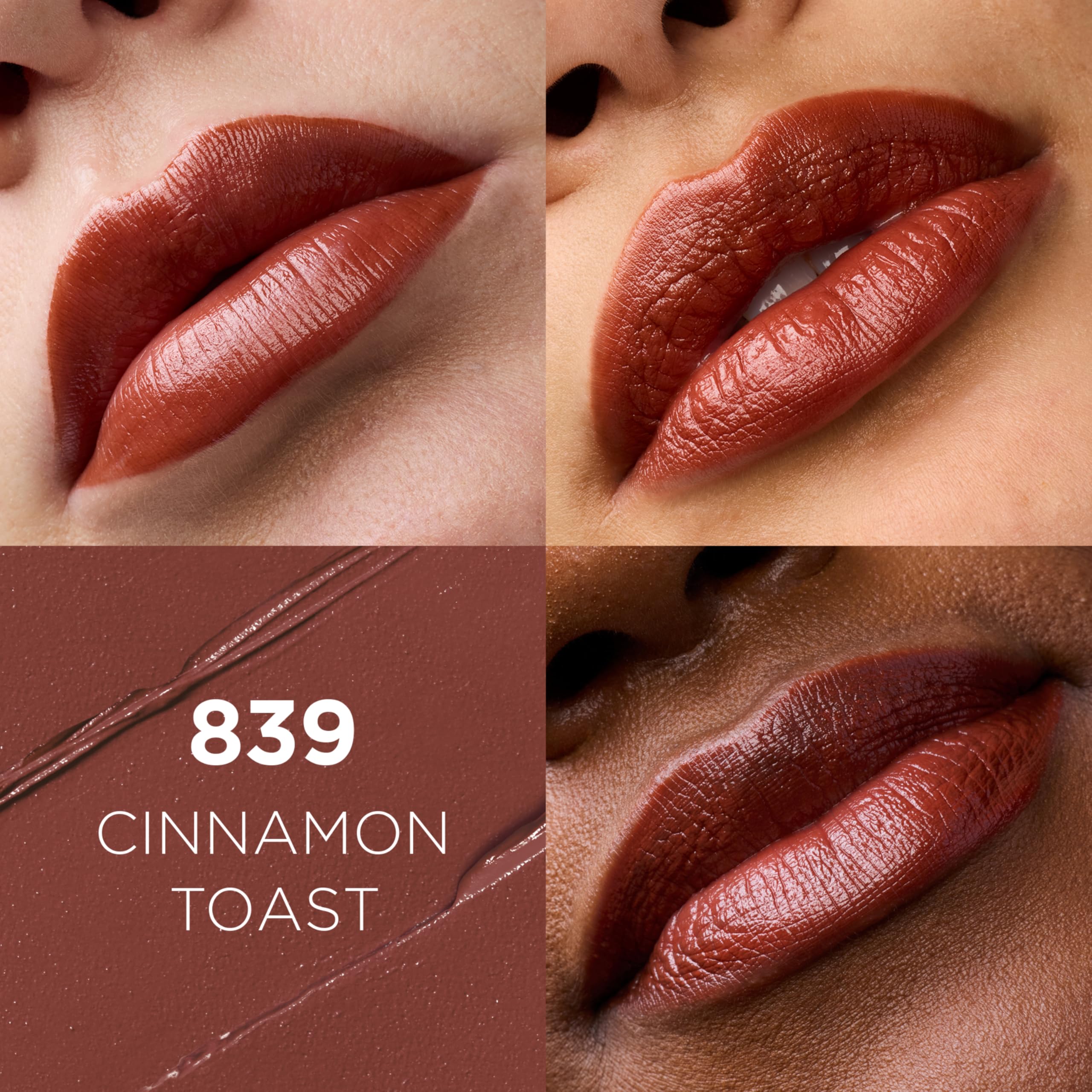 L'Oreal Paris lipstick bullet close-up highlighting creamy texture and smooth application