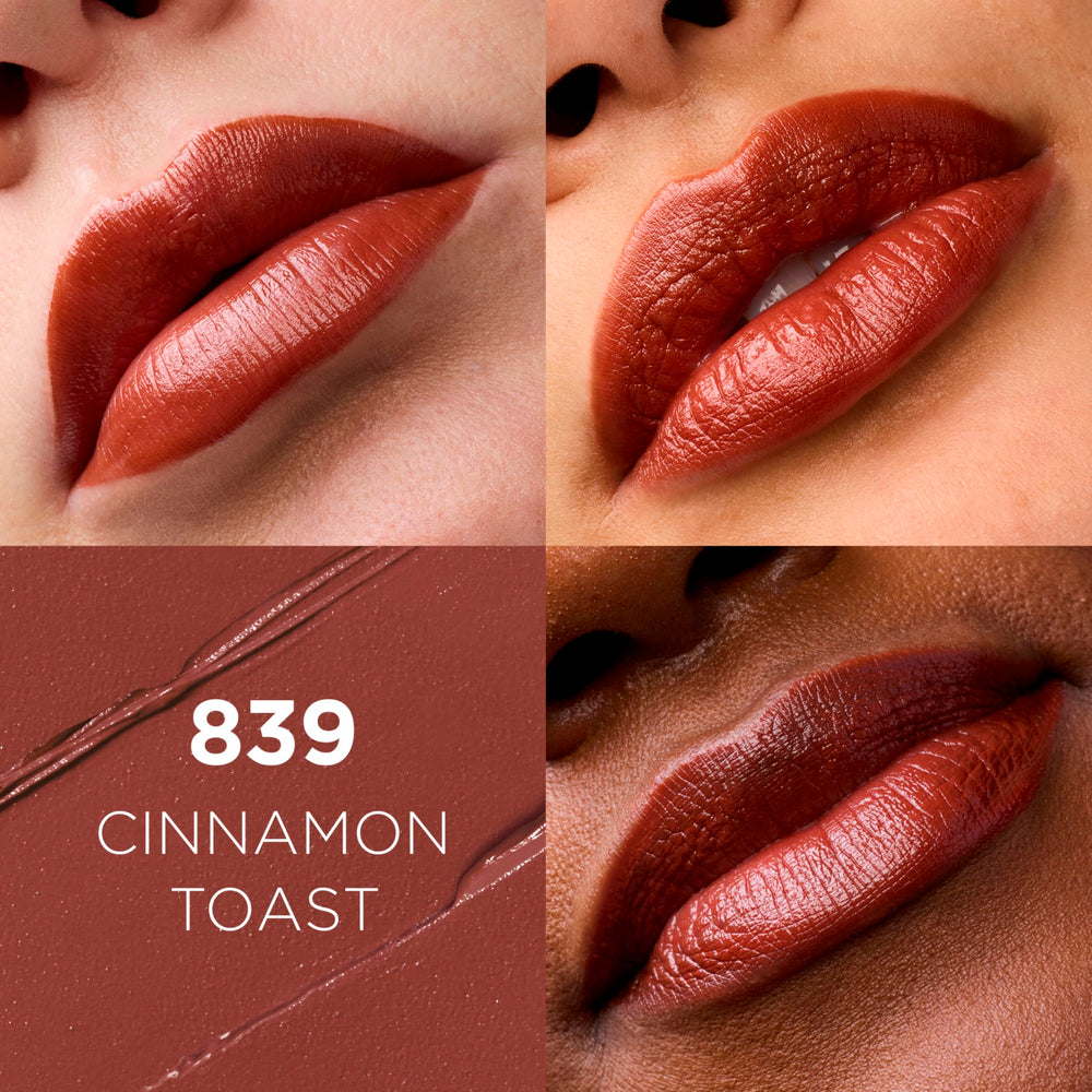 L'Oreal Paris lipstick bullet close-up highlighting creamy texture and smooth application