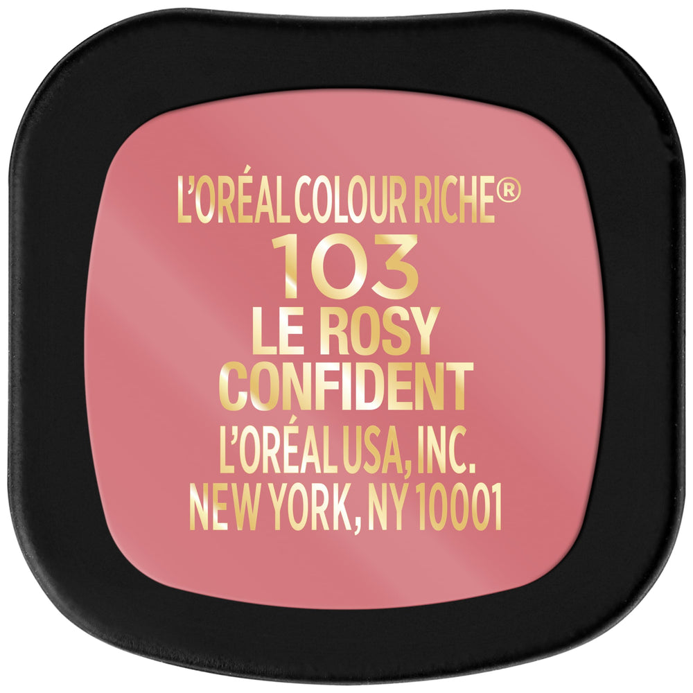 L'Oreal Paris product label and ingredients panel emphasizing hyaluronic acid inclusion