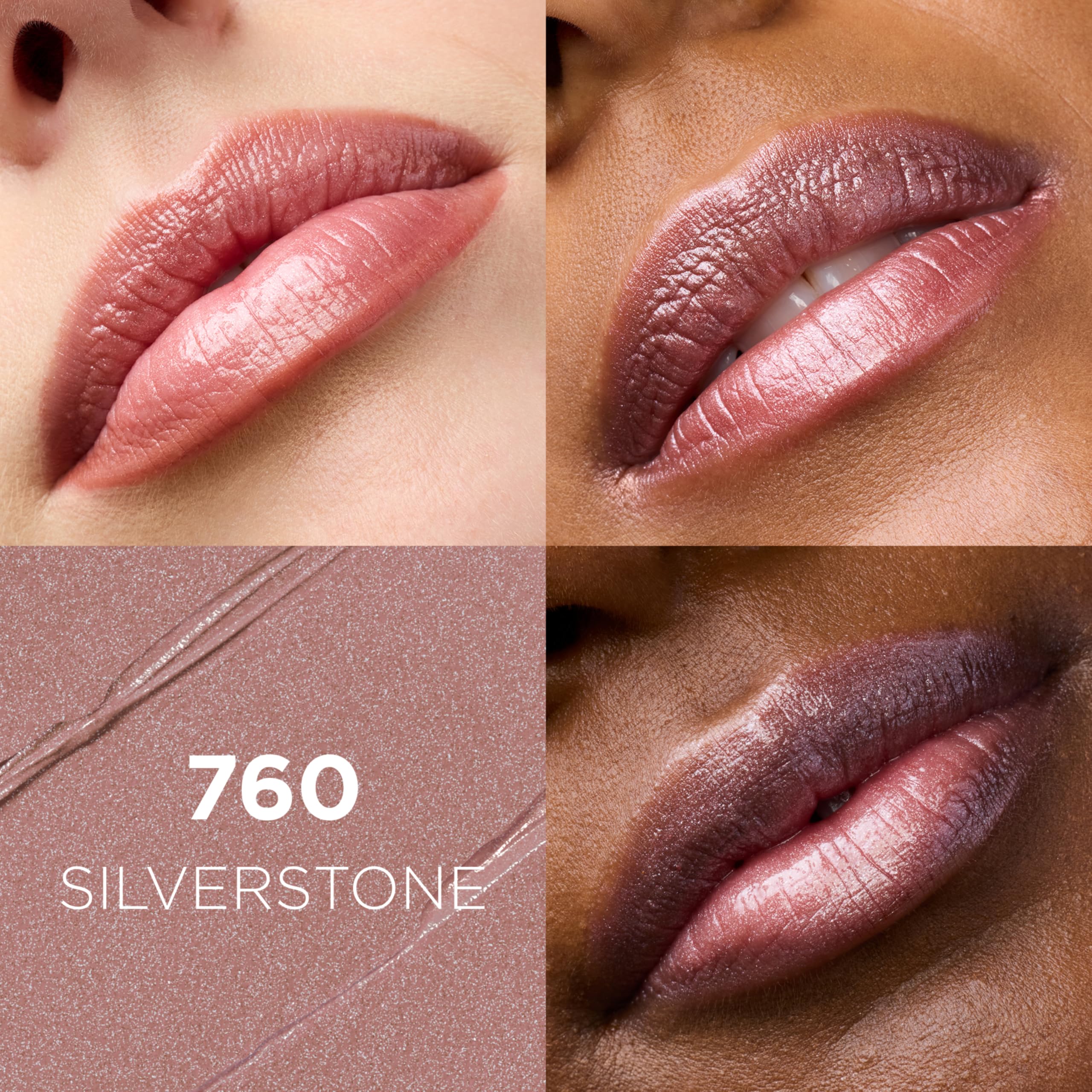 L'Oreal Paris open lipstick bullet showing creamy texture and smooth glide