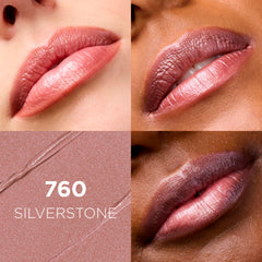 L'Oreal Paris open lipstick bullet showing creamy texture and smooth glide