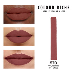 L'Oreal Paris texture swatch on skin showing powdery matte finish and smooth coverage