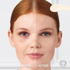 L'Oreal Paris close-up of flat-tip applicator for precise one-swipe coverage
