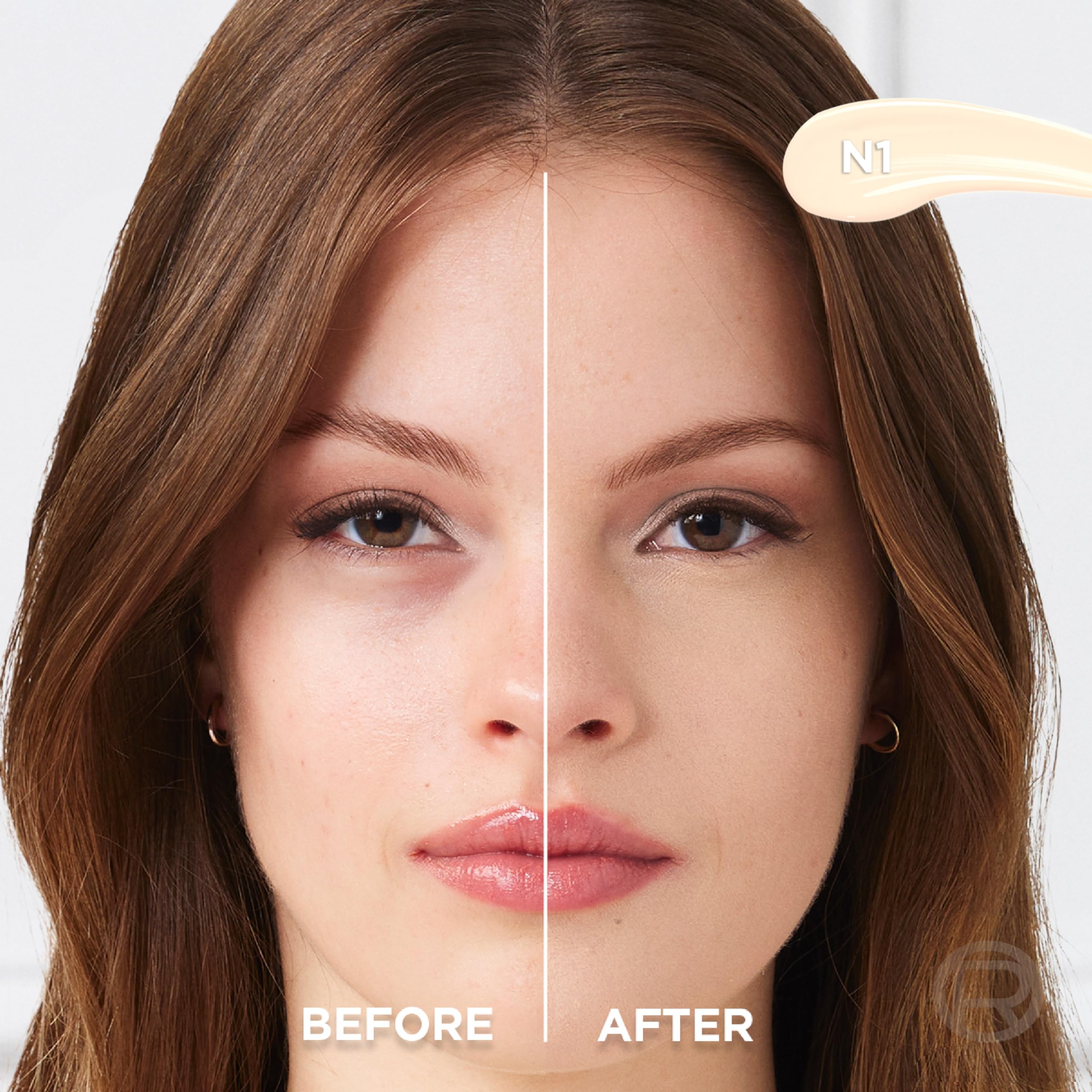 L'Oreal Paris close-up of flat iron-tip applicator for precise coverage