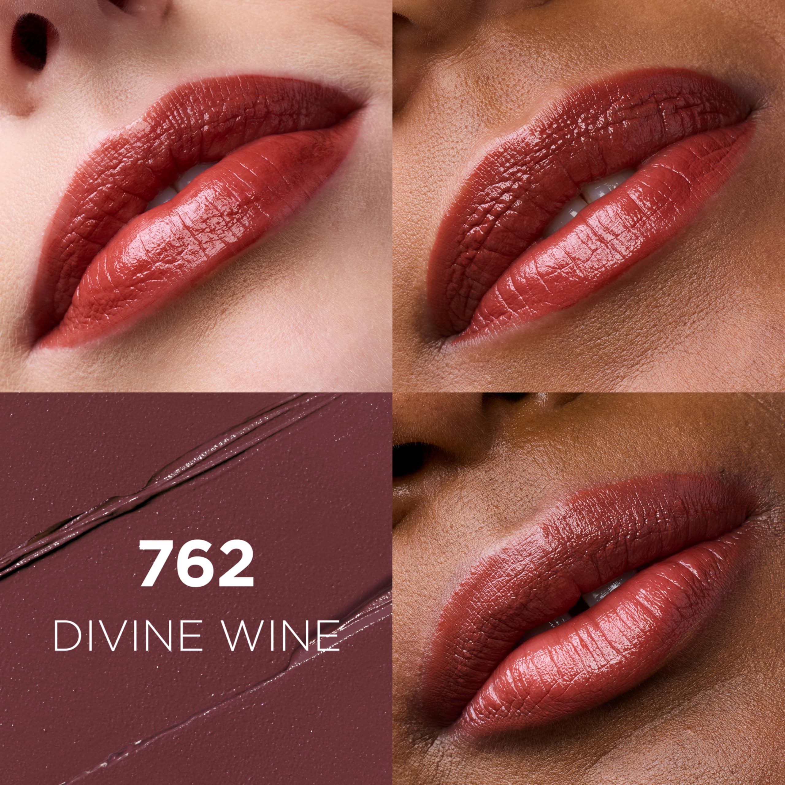 L'Oreal Paris Divine Wine open twist-up revealing creamy bullet for easy application
