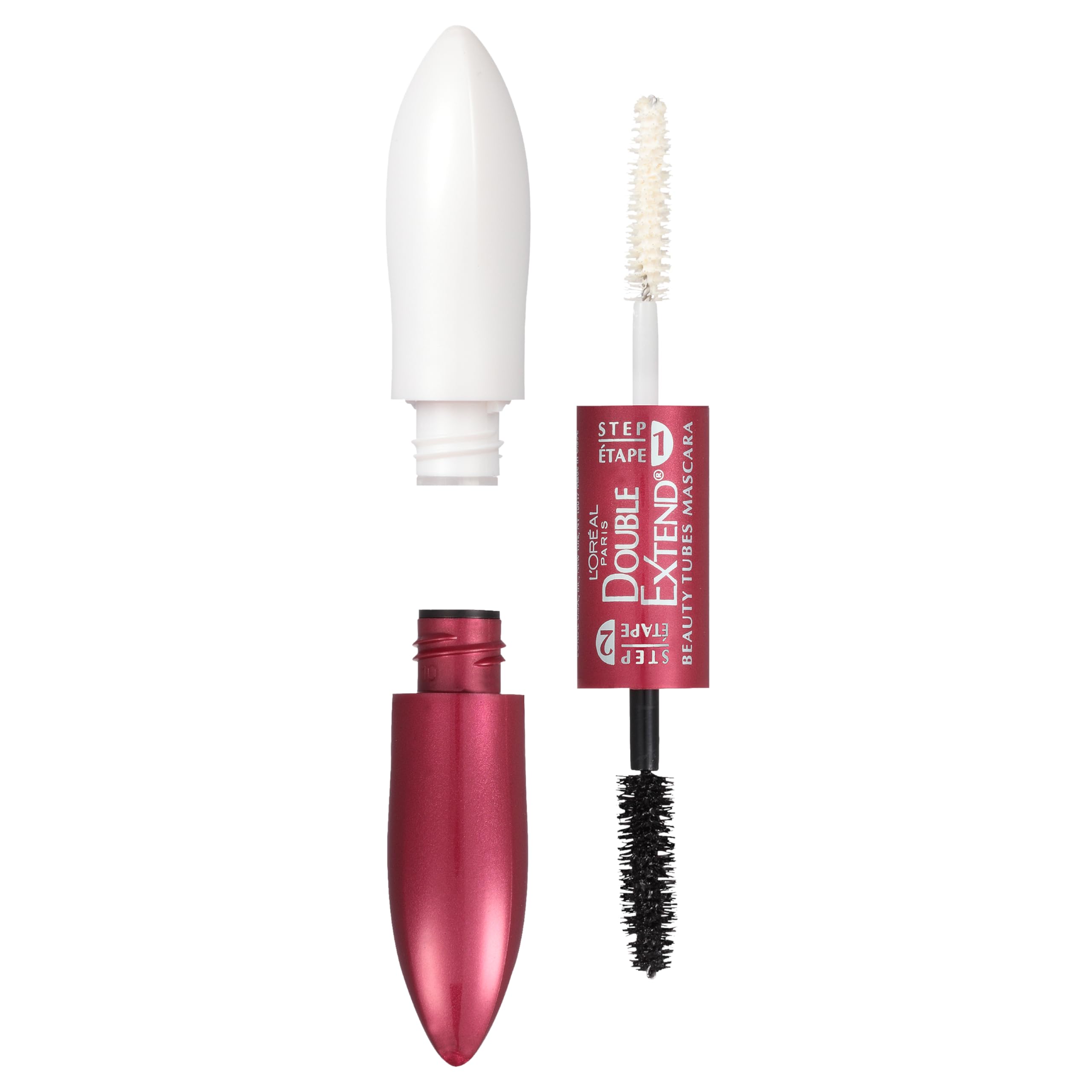 L'Oreal Paris front packaging showing dual-step system and benefits