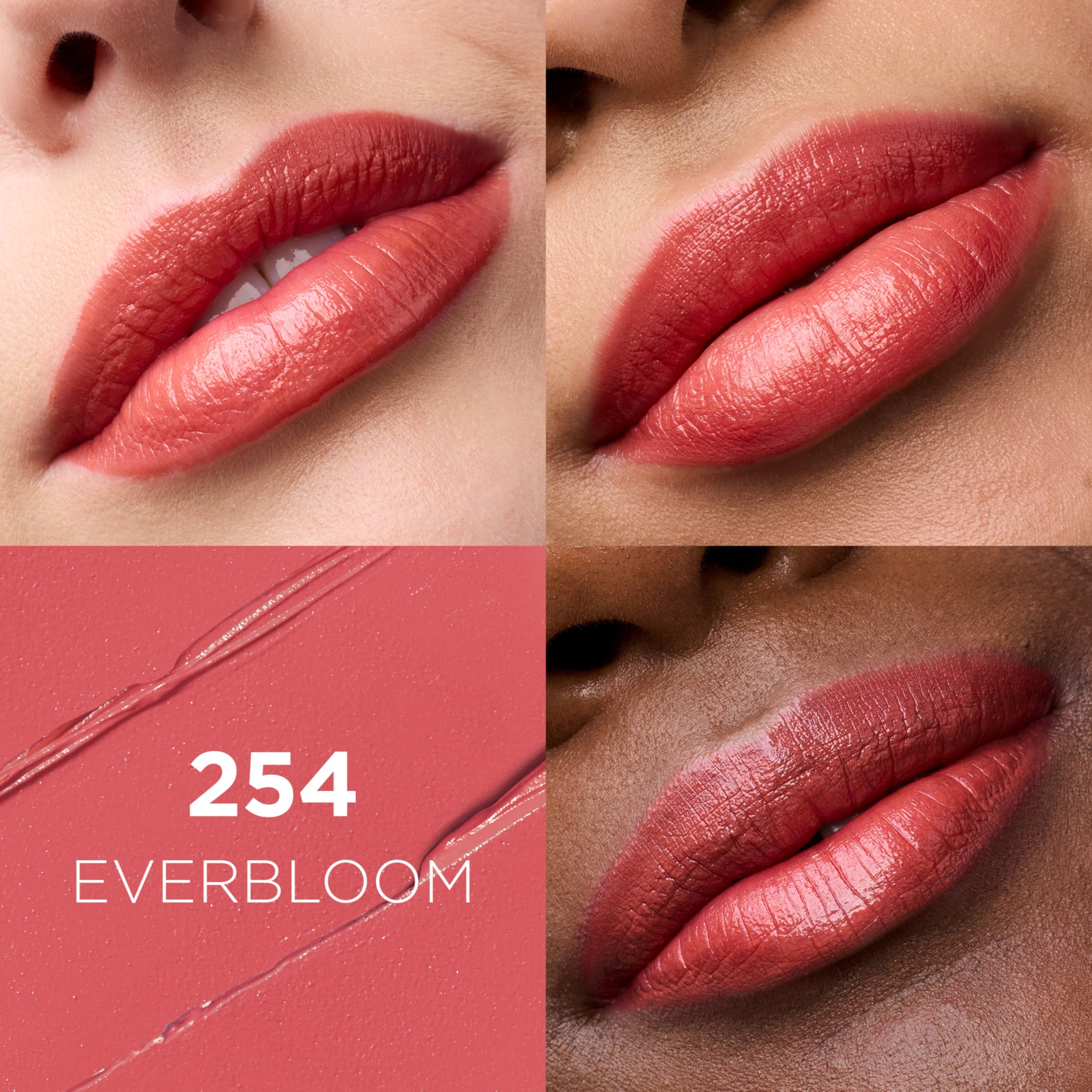 L'Oreal Paris Everbloom open lipstick twist revealing creamy bullet for precise application