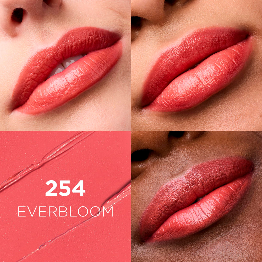 L'Oreal Paris Everbloom open lipstick twist revealing creamy bullet for precise application