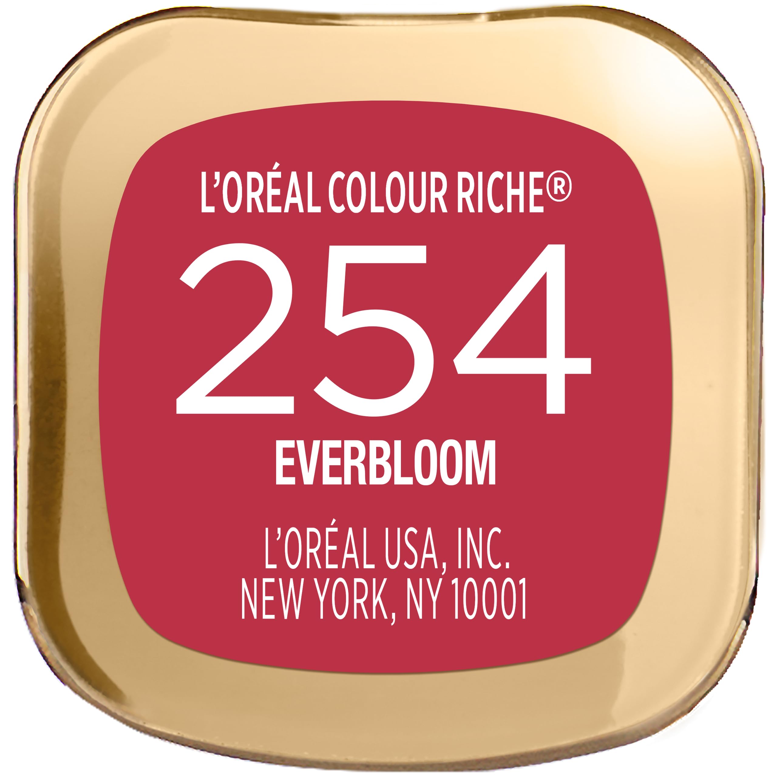 L'Oreal Paris Everbloom size scale next to coin showing portable, purse-friendly benefit