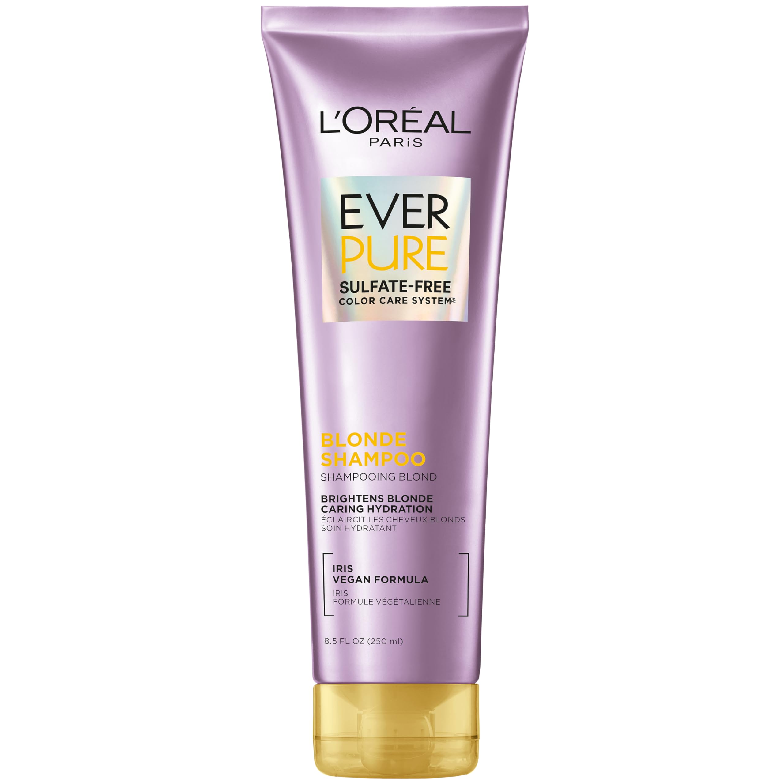 L'Oreal Paris EverPure Blonde front packaging shows product and benefits