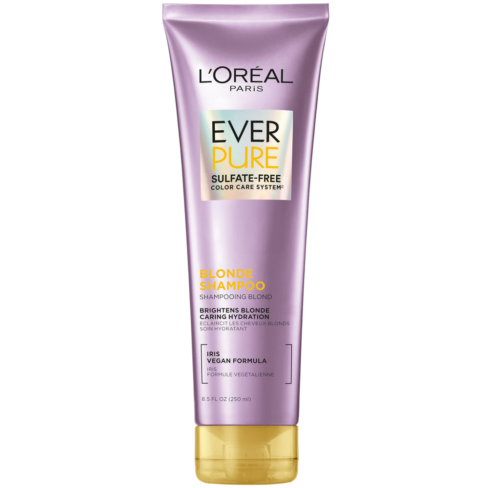 L'Oreal Paris EverPure Blonde front packaging shows product and benefits