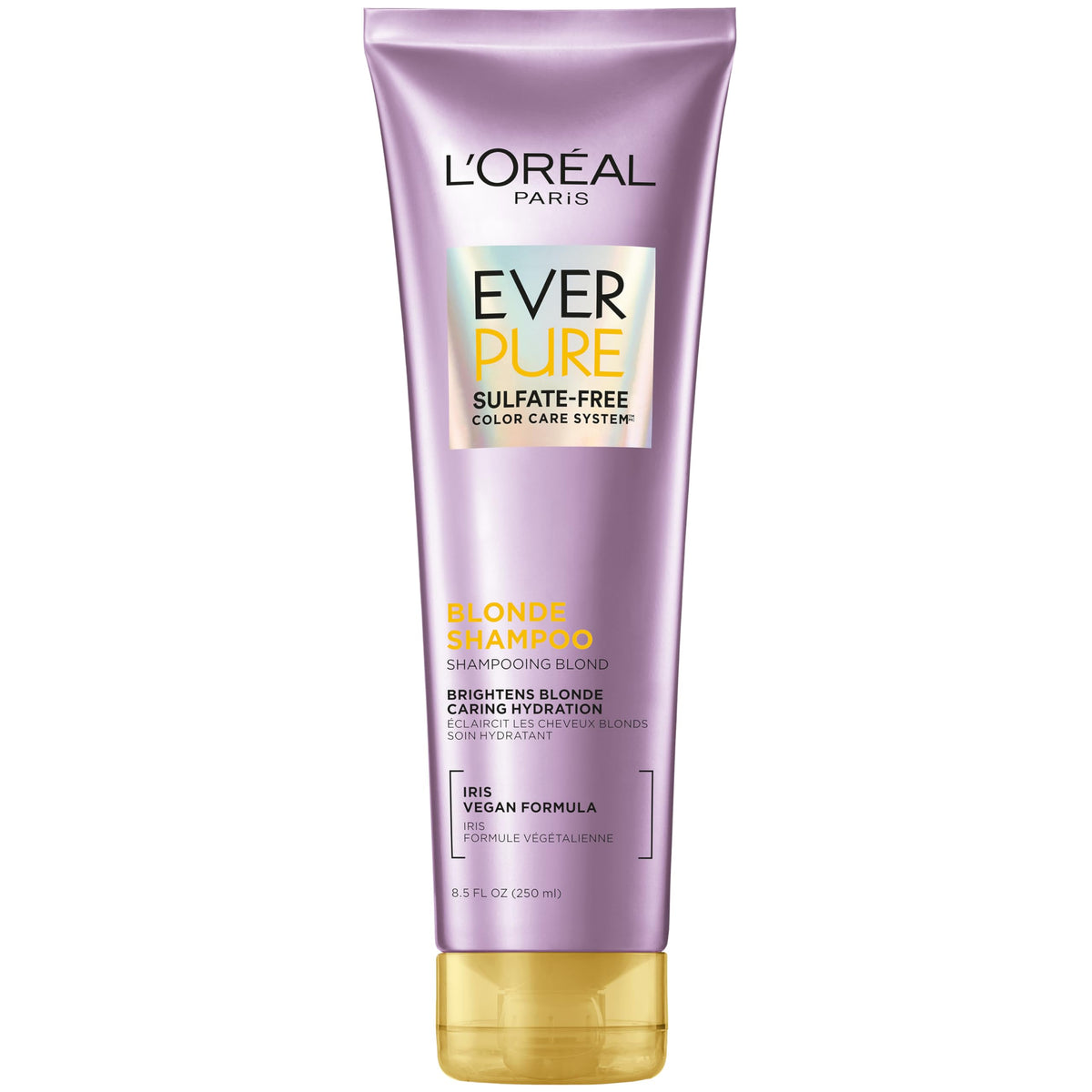 L'Oreal Paris EverPure Blonde front packaging shows product and benefits