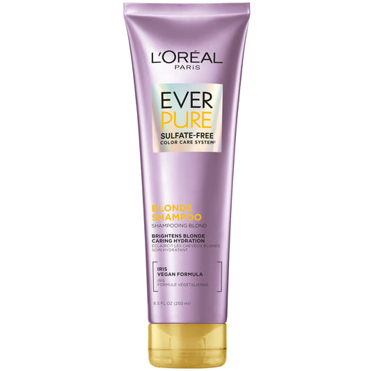 L'Oreal Paris EverPure Blonde front packaging shows product and benefits