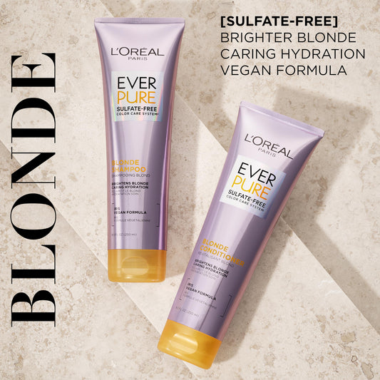 L'Oreal Paris EverPure Blonde creamy texture pouring for hydration