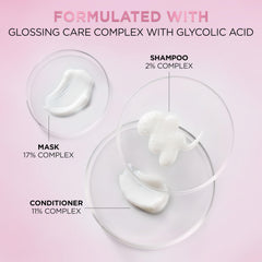 L'Oreal Paris shampoo on bathroom shelf suggesting salon-quality routine benefit