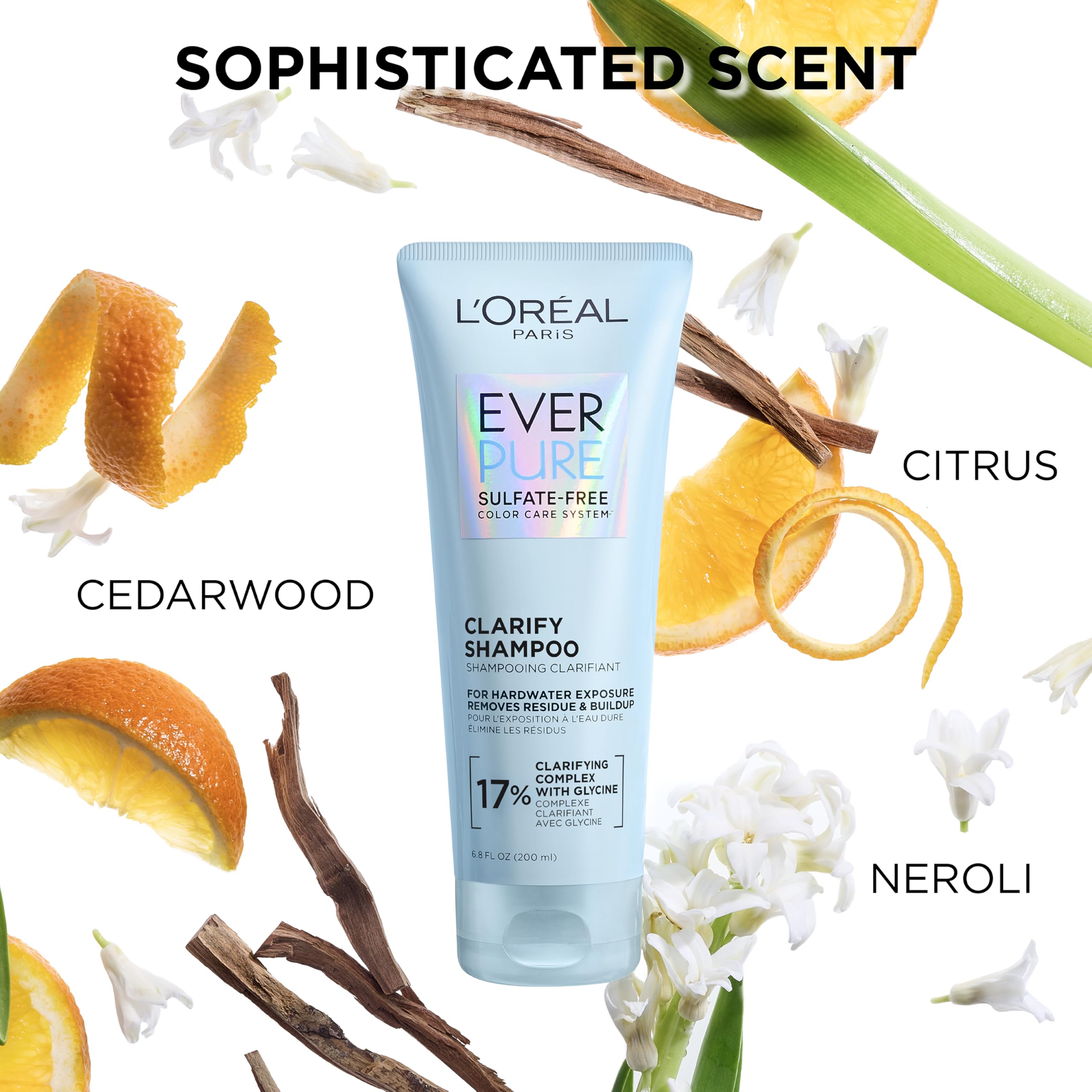 L'Oreal Paris product label showing vegan and sulfate-free benefit