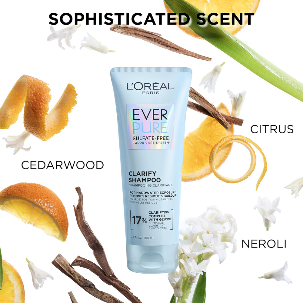L'Oreal Paris product label showing vegan and sulfate-free benefit