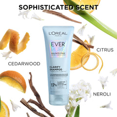 L'Oreal Paris product label showing vegan and sulfate-free benefit