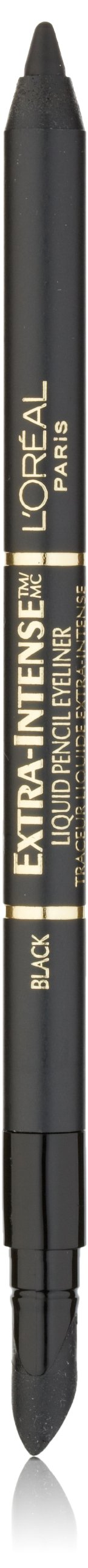 L'Oreal Paris pencil eyeliner front packaging showing intense black and compact size benefit
