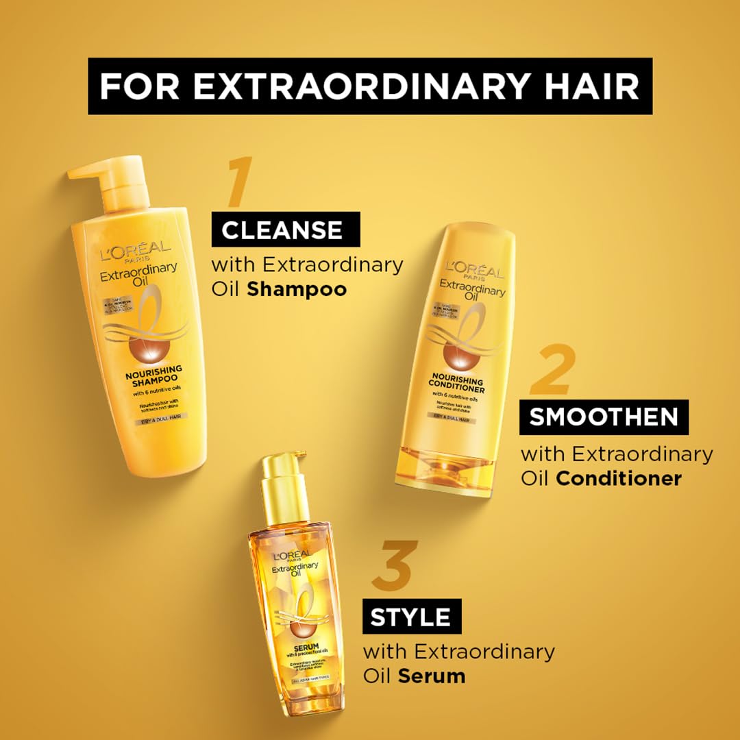 L'Oréal Paris serum on bathroom counter in lifestyle scene for everyday use