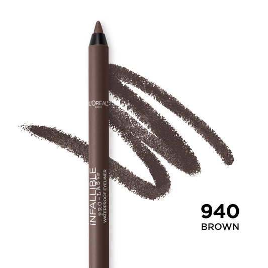 L'Oreal Paris close-up of eyeliner tip showing creamy glide for smooth lines