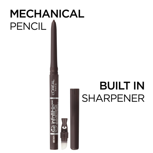 L'Oreal Paris pencil tip close-up revealing creamy glide advantage