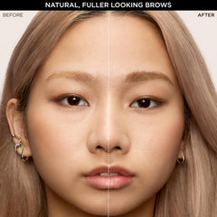 L'Oreal Paris fine ink stroke sample demonstrating natural hair effect