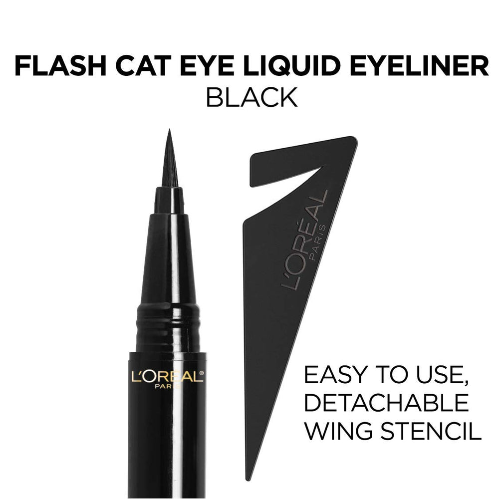 L'Oreal Paris eyeliner held in hand to show size and on-the-go convenience