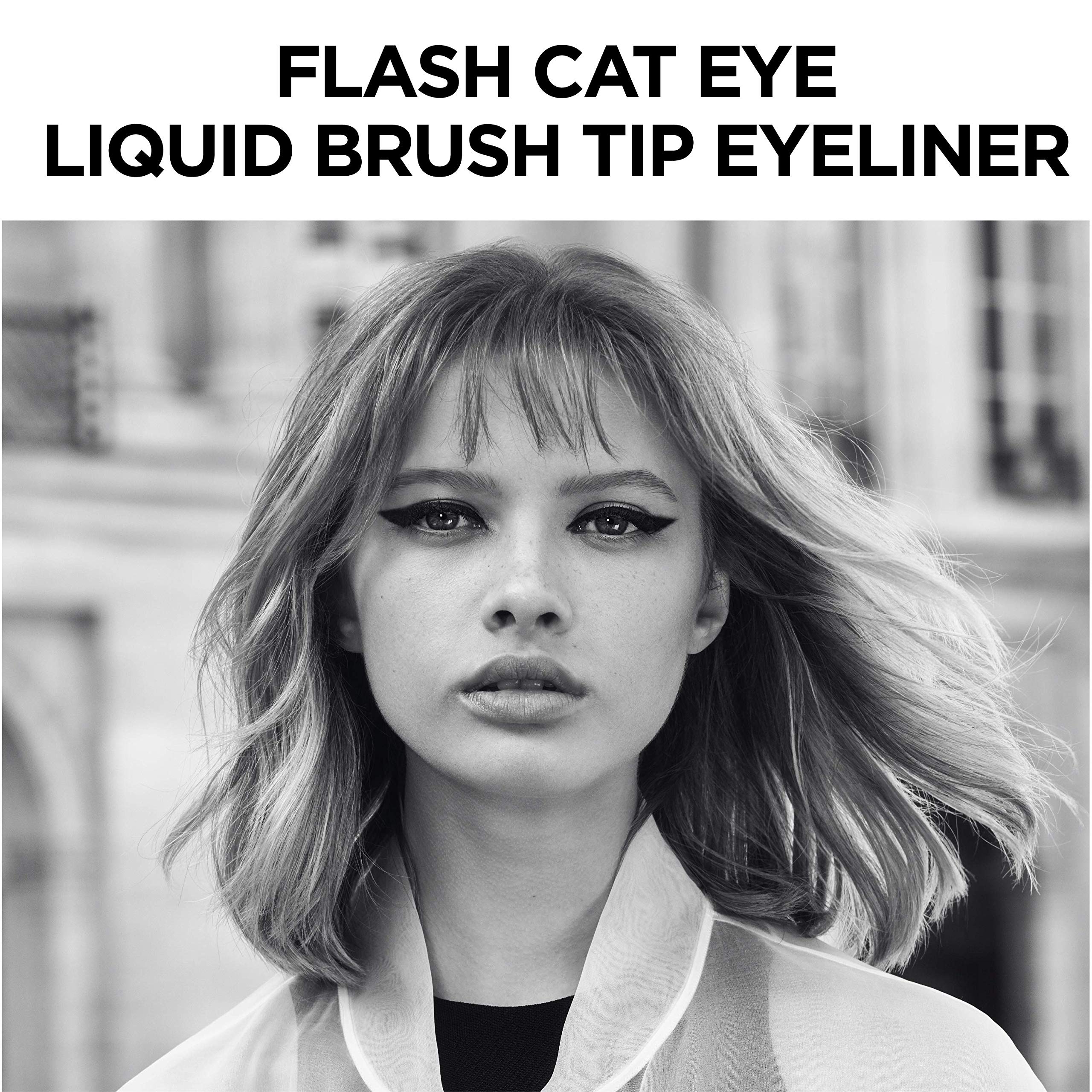 L'Oreal Paris lifestyle nightlook with cat eye illustrating long-wear, bold impact