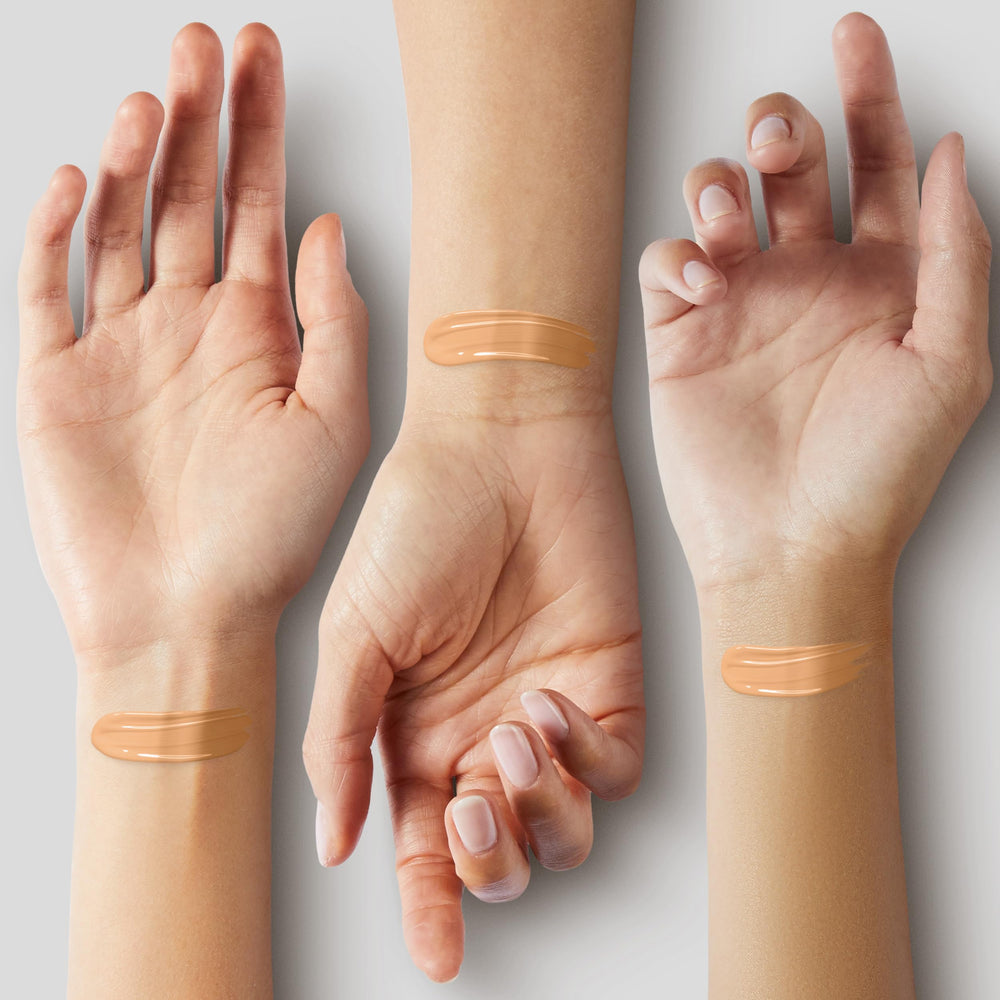 L'Oreal Paris Fresh Beige W4.5 swatches on arm showing blendable coverage benefit