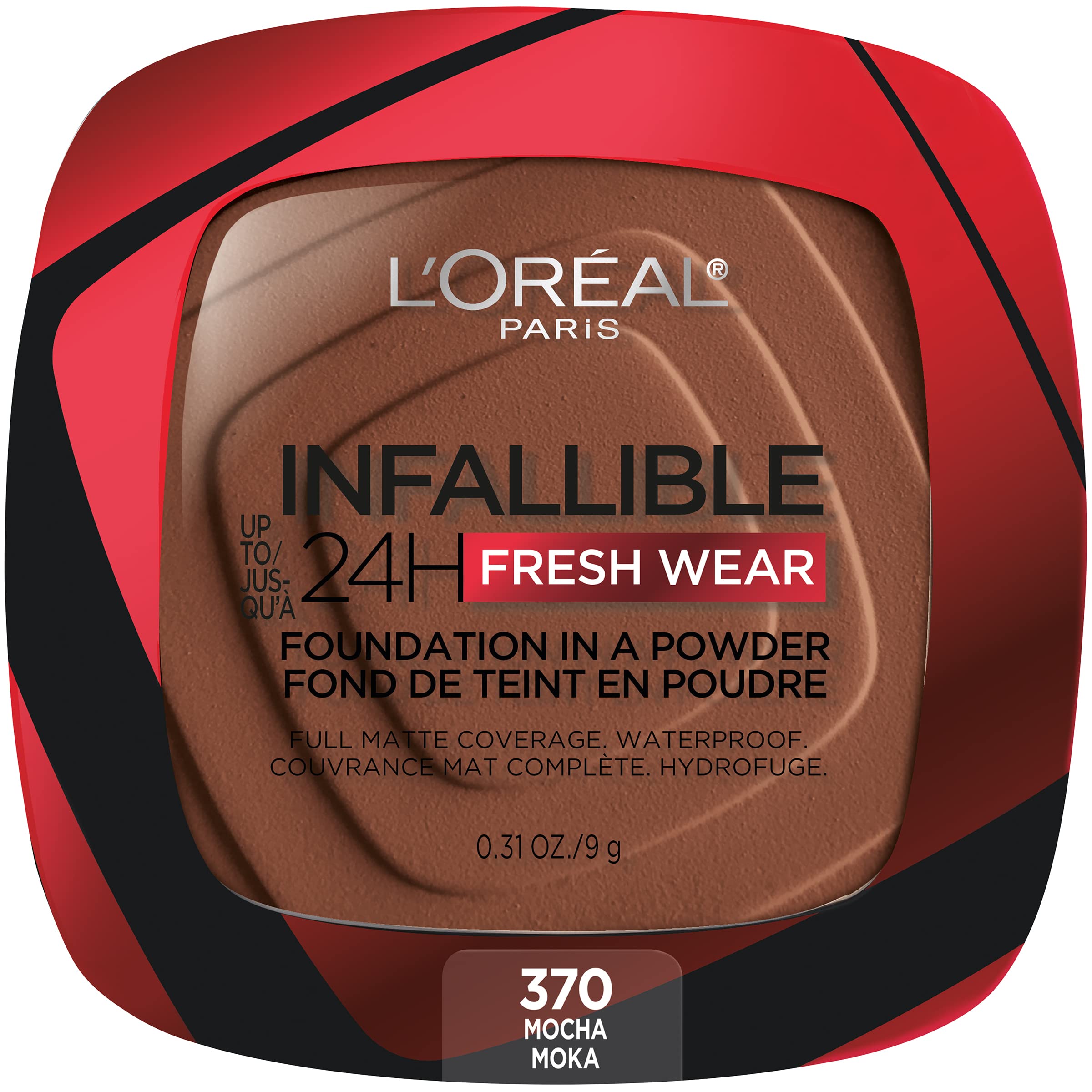 L'Oreal Paris compact front packaging showing shade and branding for easy selection