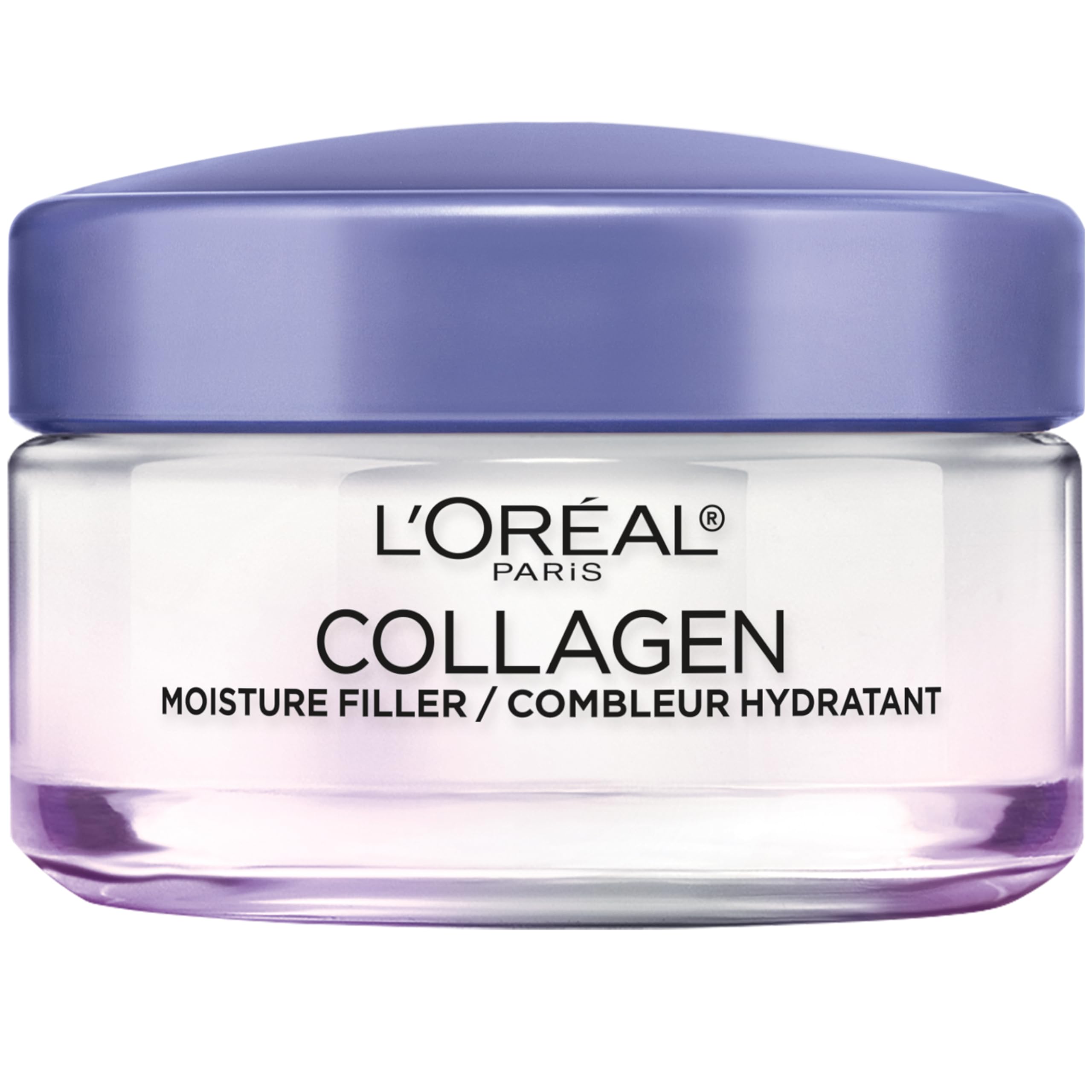 L'Oreal Paris front packaging showing jar and branding, clear product recognition benefit