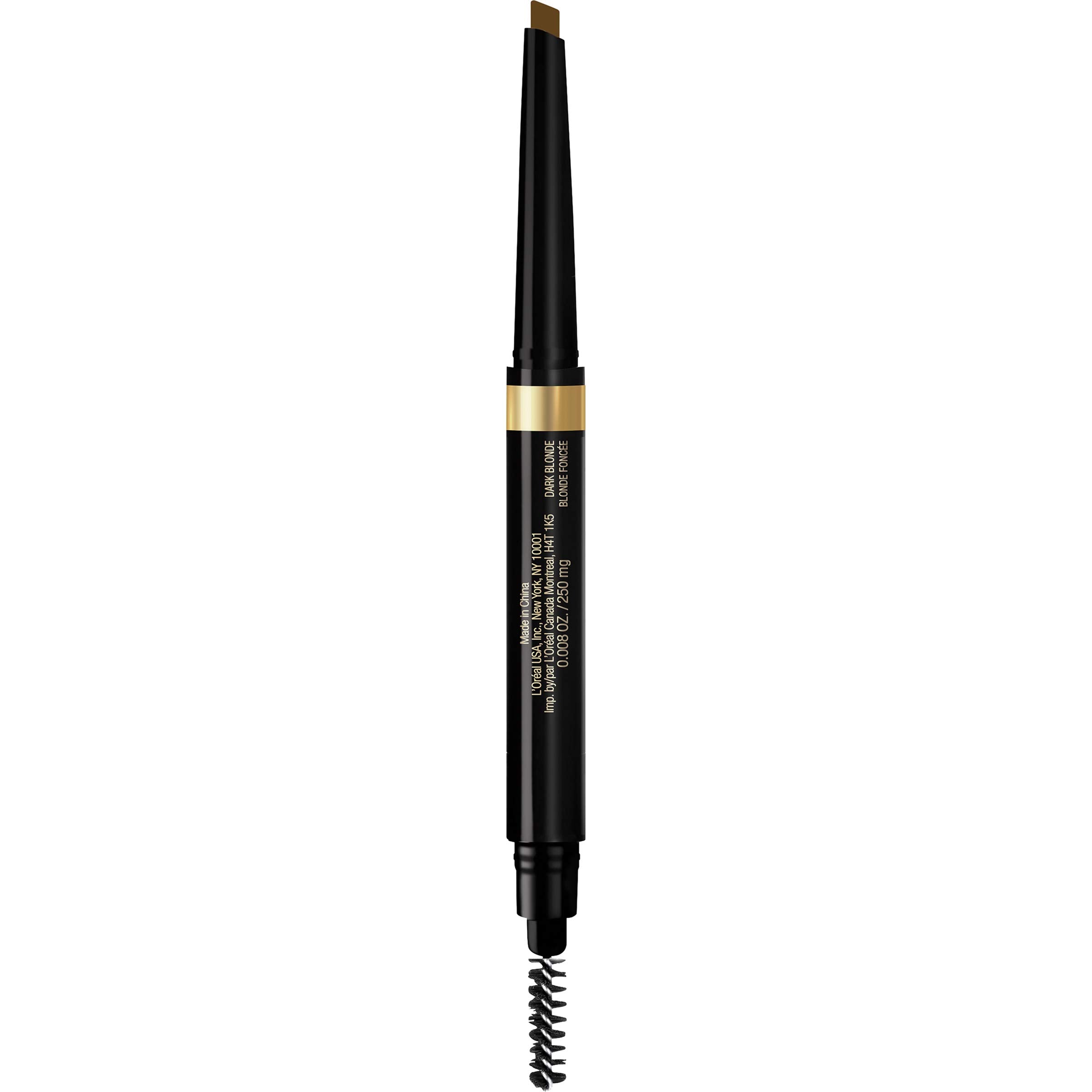 L'Oréal Paris front packaging of brow pencil showing compact design and brand