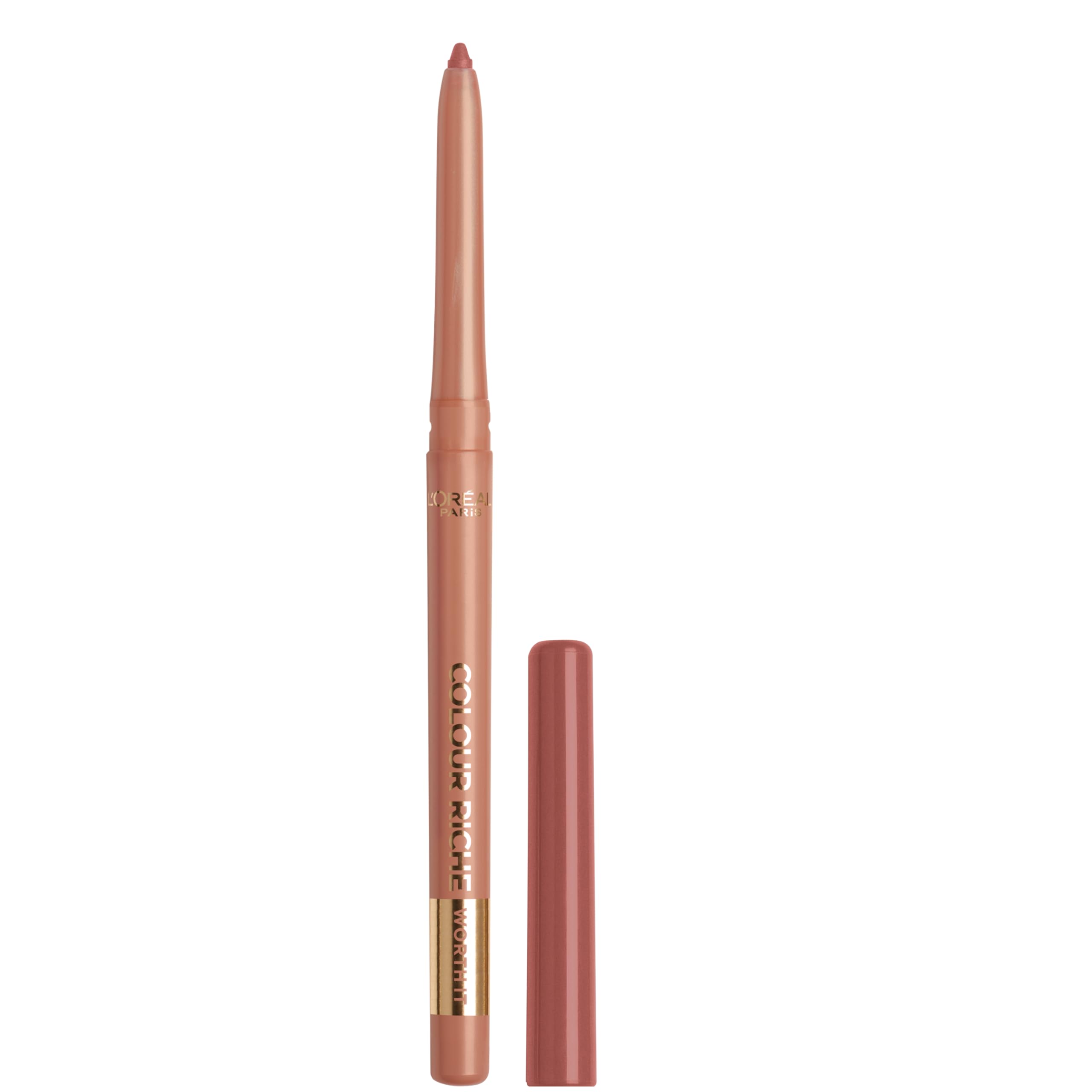 L'Oreal Paris front packaging showing shade 601 Worth It and clear label, easy shade choice