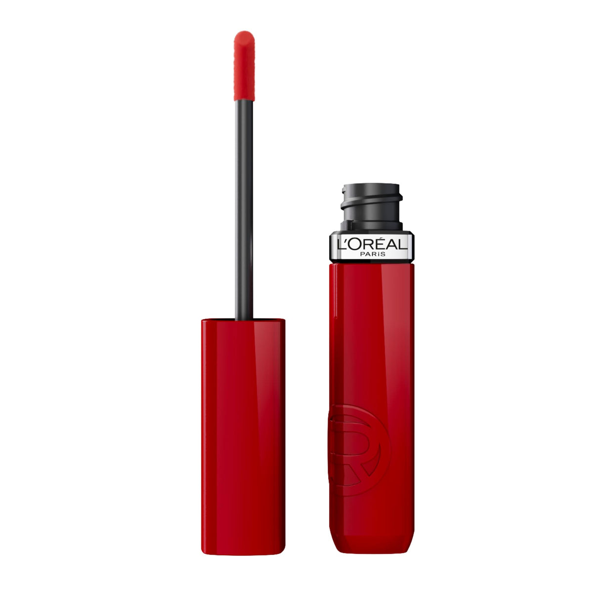 L'Oreal Paris front packaging showing sleek bottle and lacquer finish benefit