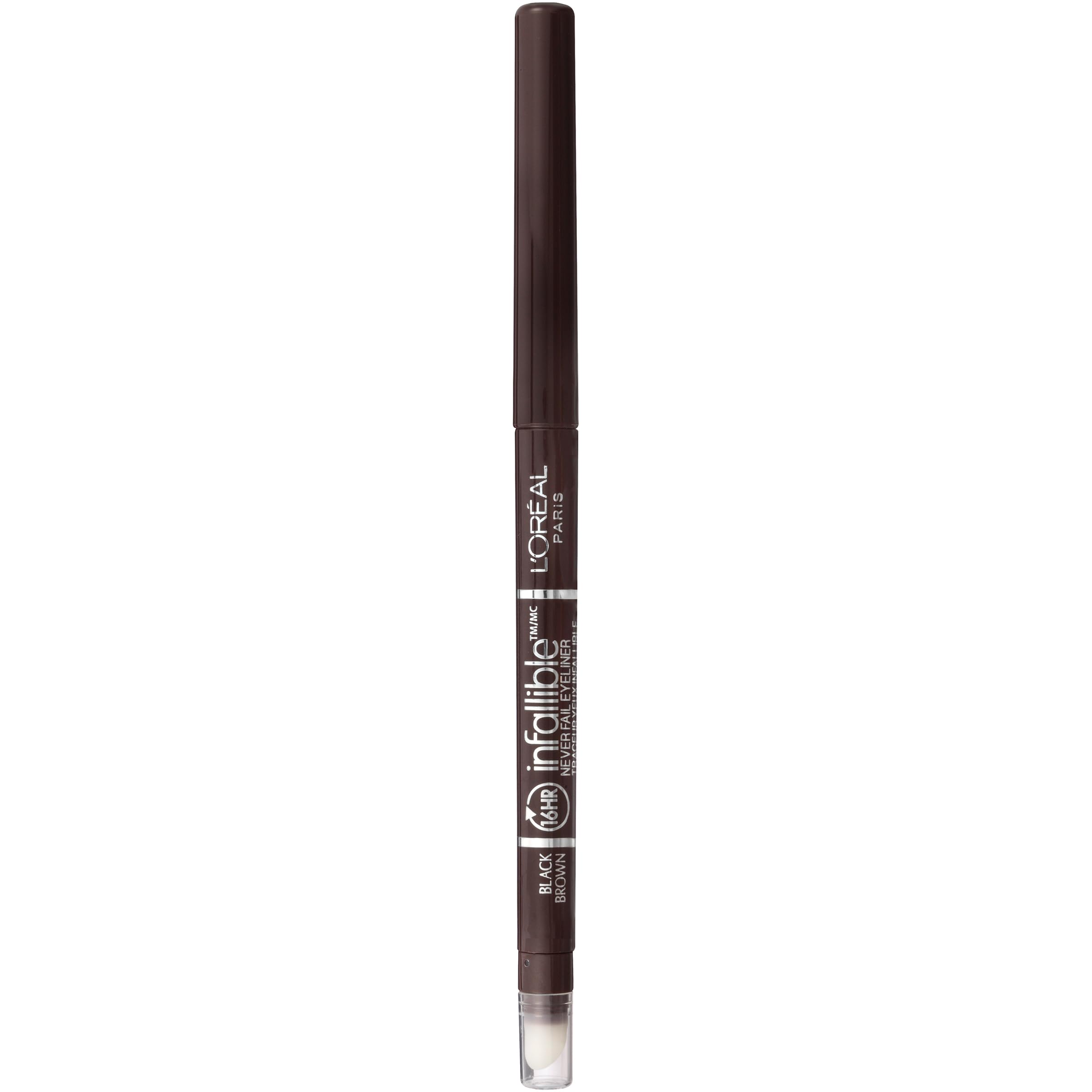 L'Oreal Paris pencil front view showing sleek design and shade