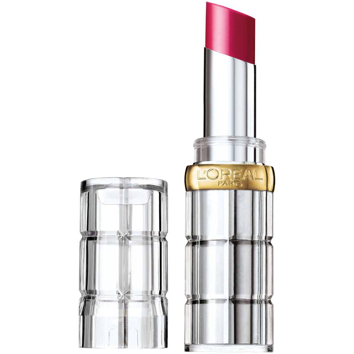 L'Oreal Paris Glassy Garnet front tube showing sleek packaging and elegant color