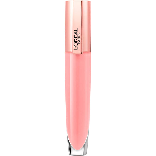 L'Oreal Paris front packaging showcasing tinted balm-in-gloss and shade name benefit