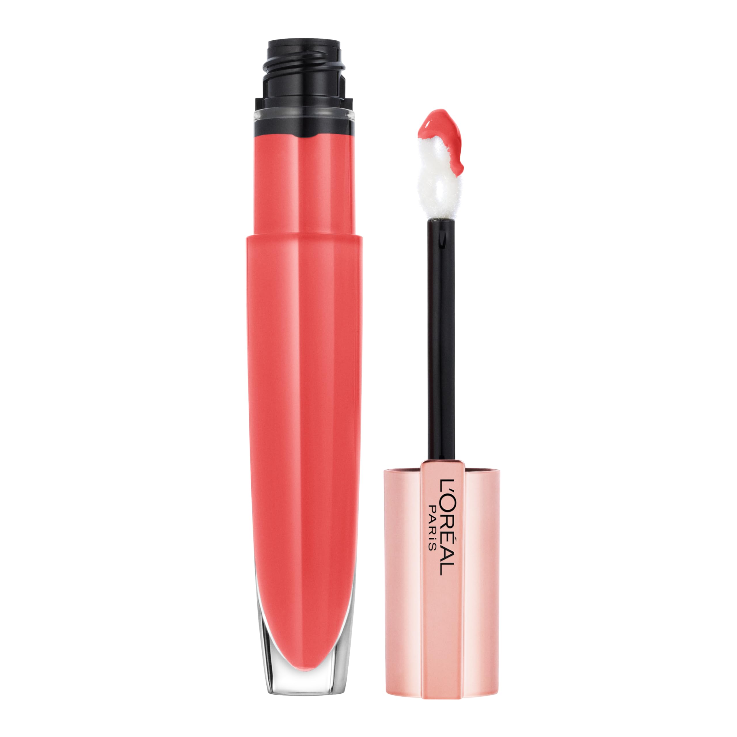 L'Oreal Paris label close-up showing pomegranate extract and hyaluronic acid