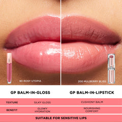L'Oreal Paris open tube angle highlighting glossy liquid balm formula