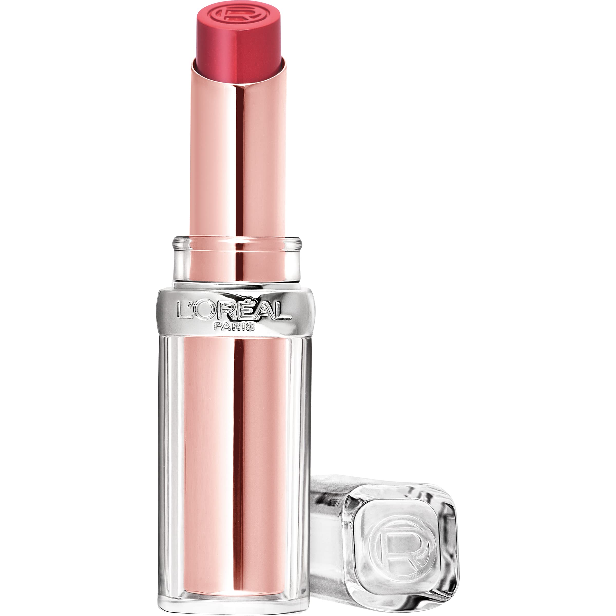 L'Oreal Paris Glow Paradise front packaging showing Rose Mirage shade and compact design for travel