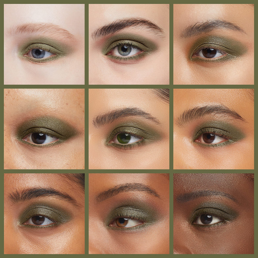L'Oreal Paris applied on eyelid demonstrating crease-resistant, long-lasting color