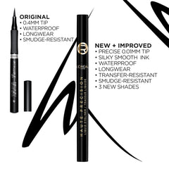 L'Oreal Paris eyeliner applied on an eye creating a defined wing