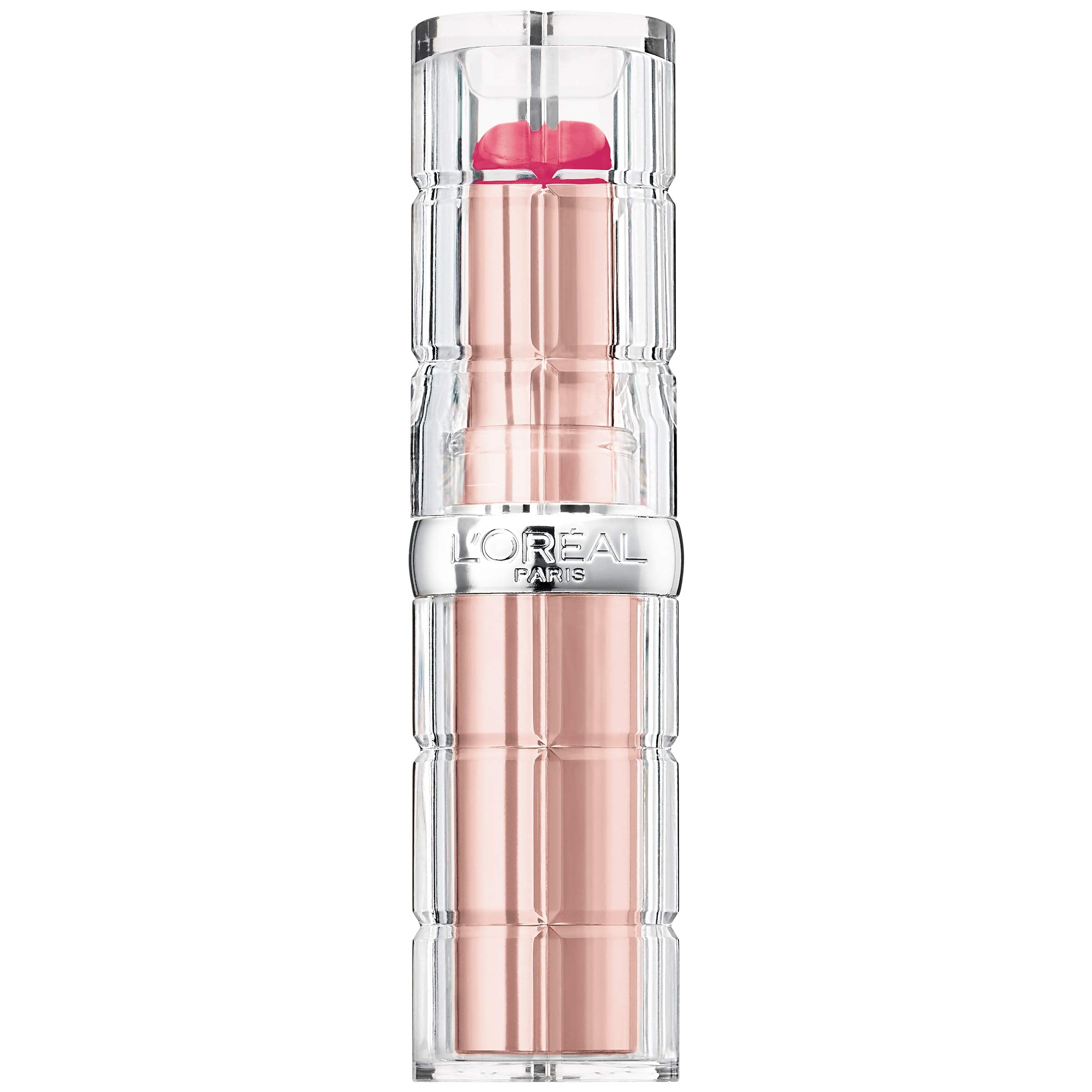 L'Oreal Paris close-up texture showing glossy sheen and smooth hydration benefit