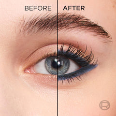L'Oreal Paris application along lash line illustrating easy definition benefit