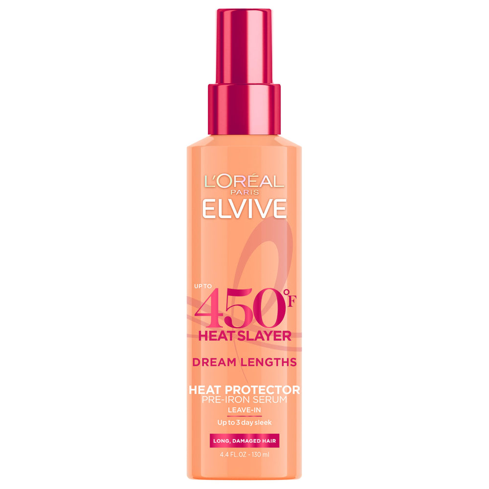 L'Oreal Paris Heat Slayer front bottle showing label and benefit