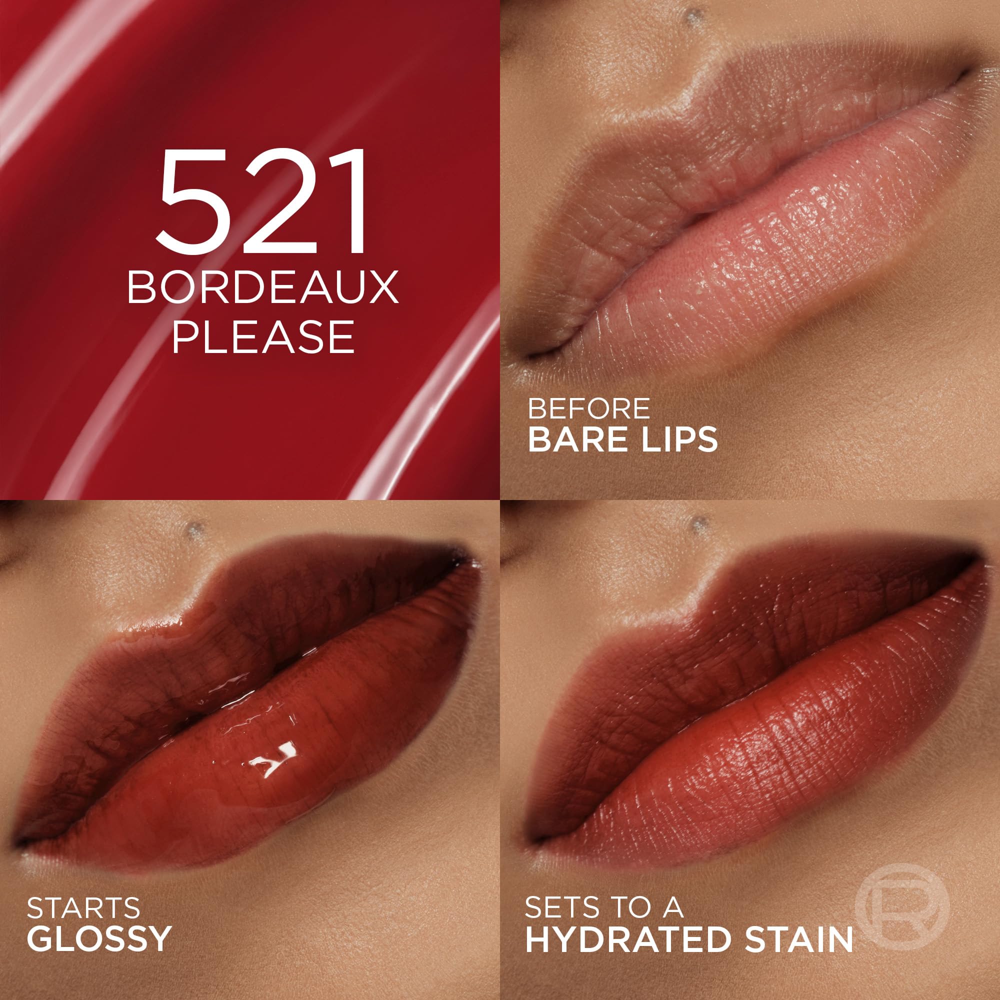 L'Oreal Paris closeup of flat precision applicator showing smooth delivery and easy definition