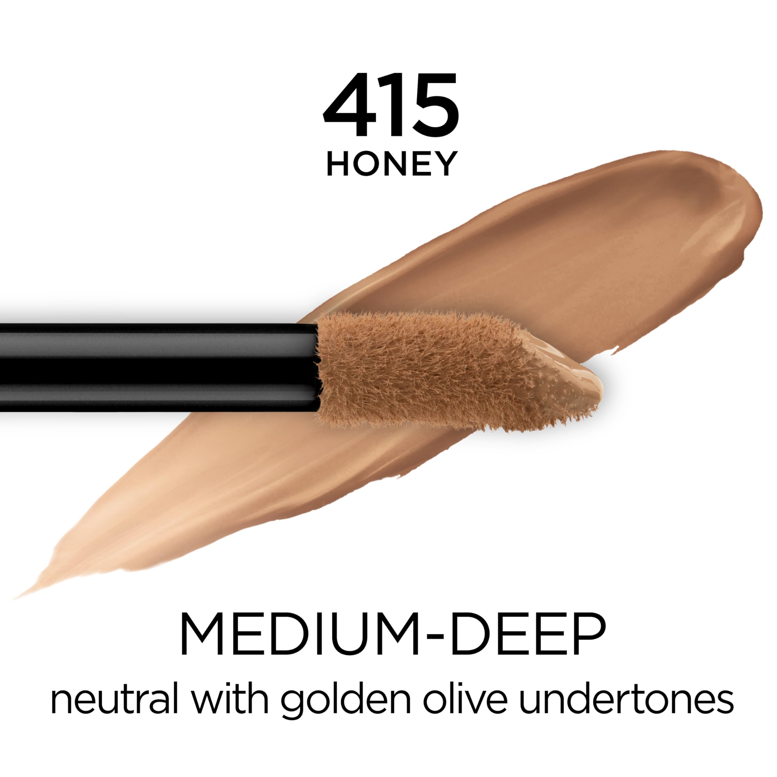 L'Oreal Paris applicator closeup demonstrating broad coverage in one stroke